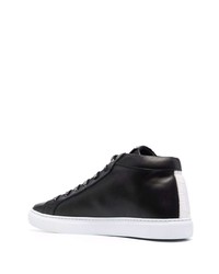 schwarze hohe Sneakers aus Leder von Hide&Jack