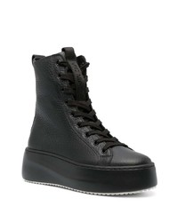 schwarze hohe Sneakers aus Leder von Vic Matie