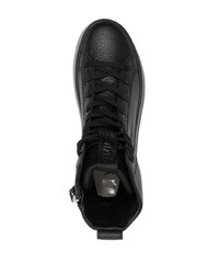 schwarze hohe Sneakers aus Leder von Vic Matie