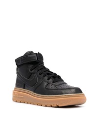 schwarze hohe Sneakers aus Leder von Nike