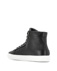 schwarze hohe Sneakers aus Leder von Philipp Plein