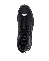 schwarze hohe Sneakers aus Leder von Diesel