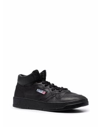schwarze hohe Sneakers aus Leder von AUTRY