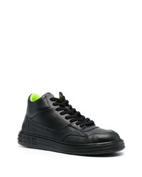 schwarze hohe Sneakers aus Leder von MSGM