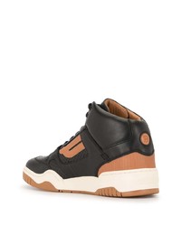 schwarze hohe Sneakers aus Leder von Bally