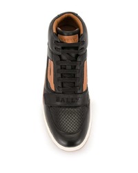 schwarze hohe Sneakers aus Leder von Bally