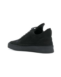 schwarze hohe Sneakers aus Leder von Filling Pieces