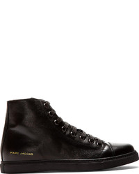 schwarze hohe Sneakers aus Leder von Marc Jacobs