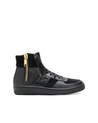 schwarze hohe Sneakers aus Leder von Marc Jacobs