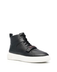 schwarze hohe Sneakers aus Leder von Bally