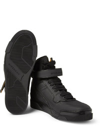 schwarze hohe Sneakers aus Leder von Givenchy