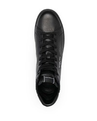 schwarze hohe Sneakers aus Leder von MICHAEL Michael Kors