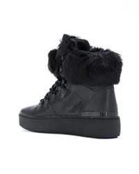 schwarze hohe Sneakers aus Leder von MICHAEL Michael Kors