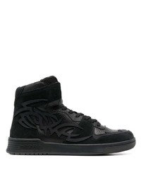 schwarze hohe Sneakers aus Leder von Misbhv