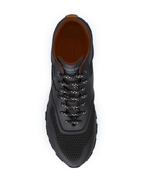 schwarze hohe Sneakers aus Leder von Ermenegildo Zegna XXX