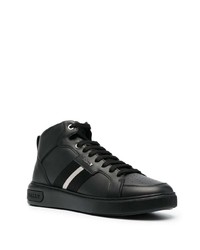 schwarze hohe Sneakers aus Leder von Bally