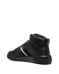 schwarze hohe Sneakers aus Leder von Bally