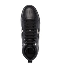 schwarze hohe Sneakers aus Leder von Bally