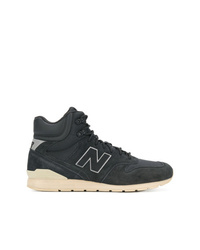 schwarze hohe Sneakers aus Leder von New Balance