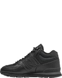 schwarze hohe Sneakers aus Leder von New Balance