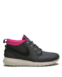 schwarze hohe Sneakers aus Leder von Nike