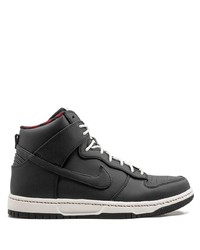 schwarze hohe Sneakers aus Leder von Nike