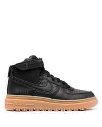 schwarze hohe Sneakers aus Leder von Nike