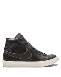 schwarze hohe Sneakers aus Leder von Nike