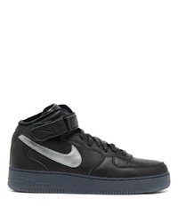 schwarze hohe Sneakers aus Leder von Nike