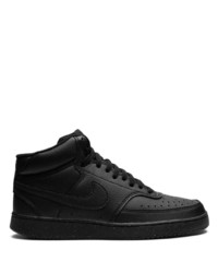 schwarze hohe Sneakers aus Leder von Nike