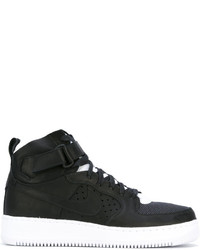 schwarze hohe Sneakers aus Leder von Nike