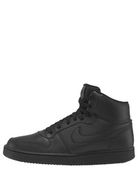 schwarze hohe Sneakers aus Leder von Nike Sportswear