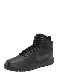 schwarze hohe Sneakers aus Leder von Nike Sportswear