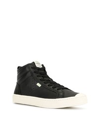 schwarze hohe Sneakers aus Leder von Cariuma