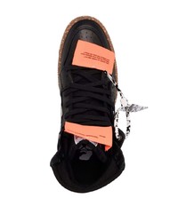 schwarze hohe Sneakers aus Leder von Off-White