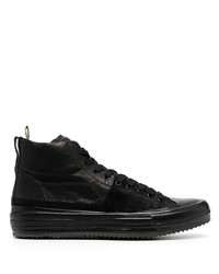 schwarze hohe Sneakers aus Leder von Officine Creative