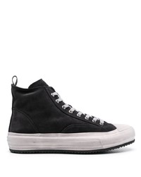 schwarze hohe Sneakers aus Leder von Officine Creative