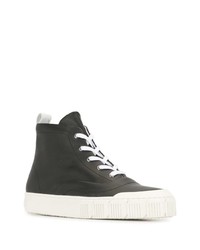 schwarze hohe Sneakers aus Leder von Pierre Hardy