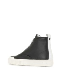 schwarze hohe Sneakers aus Leder von Pierre Hardy