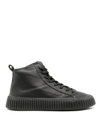 schwarze hohe Sneakers aus Leder von OSKLEN