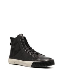 schwarze hohe Sneakers aus Leder von AllSaints