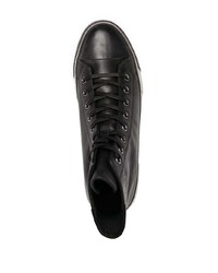 schwarze hohe Sneakers aus Leder von AllSaints