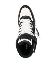 schwarze hohe Sneakers aus Leder von Off-White