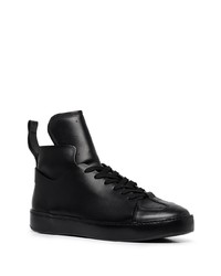 schwarze hohe Sneakers aus Leder von Ann Demeulemeester