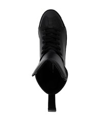 schwarze hohe Sneakers aus Leder von Ann Demeulemeester