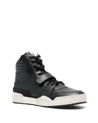 schwarze hohe Sneakers aus Leder von Isabel Marant