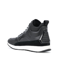 schwarze hohe Sneakers aus Leder von Calvin Klein