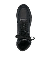 schwarze hohe Sneakers aus Leder von Calvin Klein