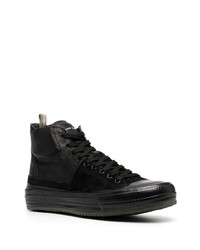 schwarze hohe Sneakers aus Leder von Officine Creative