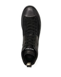 schwarze hohe Sneakers aus Leder von Officine Creative